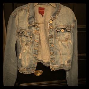 Casual jr/woman blue jean jacket